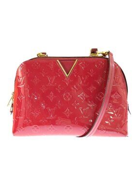 Louis Vuitton Monogram Vernis Melrose Handbag Cerise